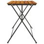 Voir la diapositive 4 : VIDAXL Table de bistro pliante 100x54x71cm Bois acacia solide et acier