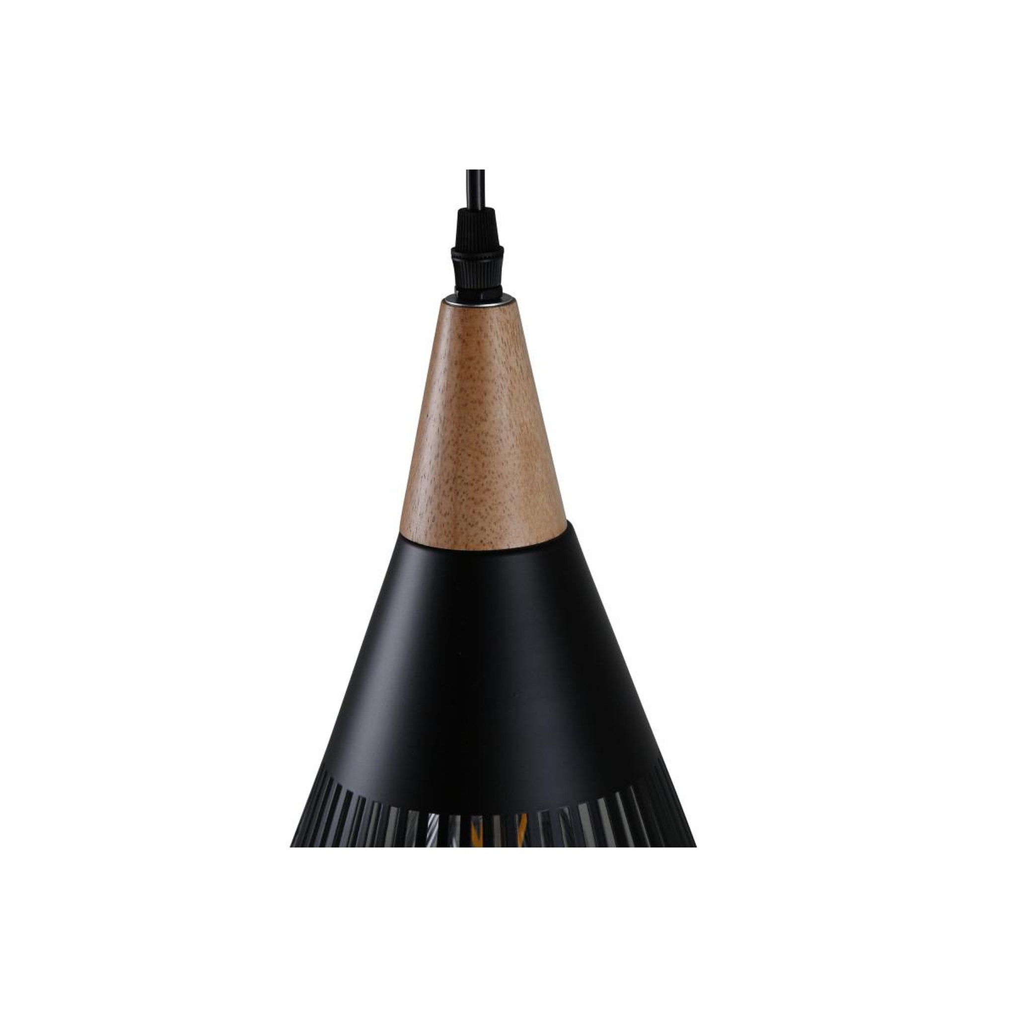 Voir la diapositive 3 : Paris Prix Lampe suspension déco  gruid  25cm noir