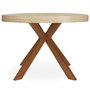 Voir la diapositive 2 : Paris Prix Table Ronde Extensible  Zefane  160-260cm Naturel