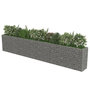 Voir la diapositive 4 : VIDAXL Lit sureleve a gabion Acier galvanise 540x50x100 cm