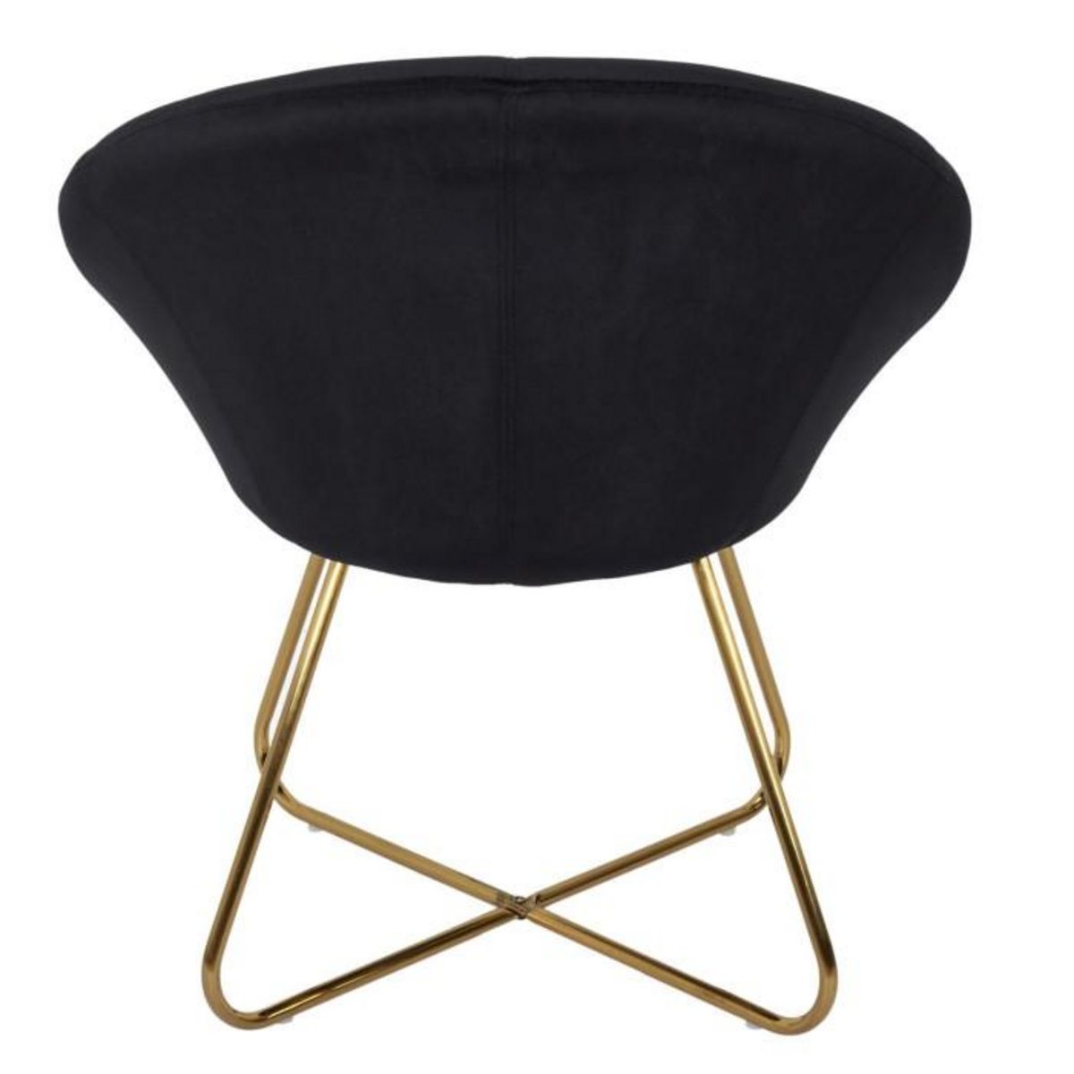 Paris Prix Fauteuil Design Velours  Karl  83cm Noir