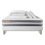 Voir la diapositive 2 : SEPTNUITS PACK matelas + sommier Memo Plus Mémoire de forme 3 zones + 2 oreillers + couette
