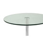 Voir la diapositive 3 : Paris Prix Table d'Appoint en Marbre  Lana  53cm Argent & Blanc