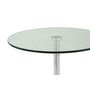 Voir la diapositive 3 : Paris Prix Table d'Appoint en Marbre  Lana  53cm Argent & Blanc