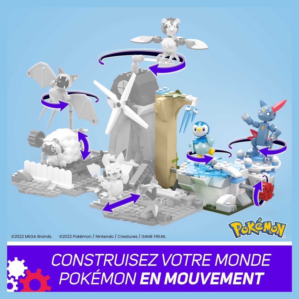 MEGA Figurines Pokémon Tiplou et Farfuret à construire MEGA
