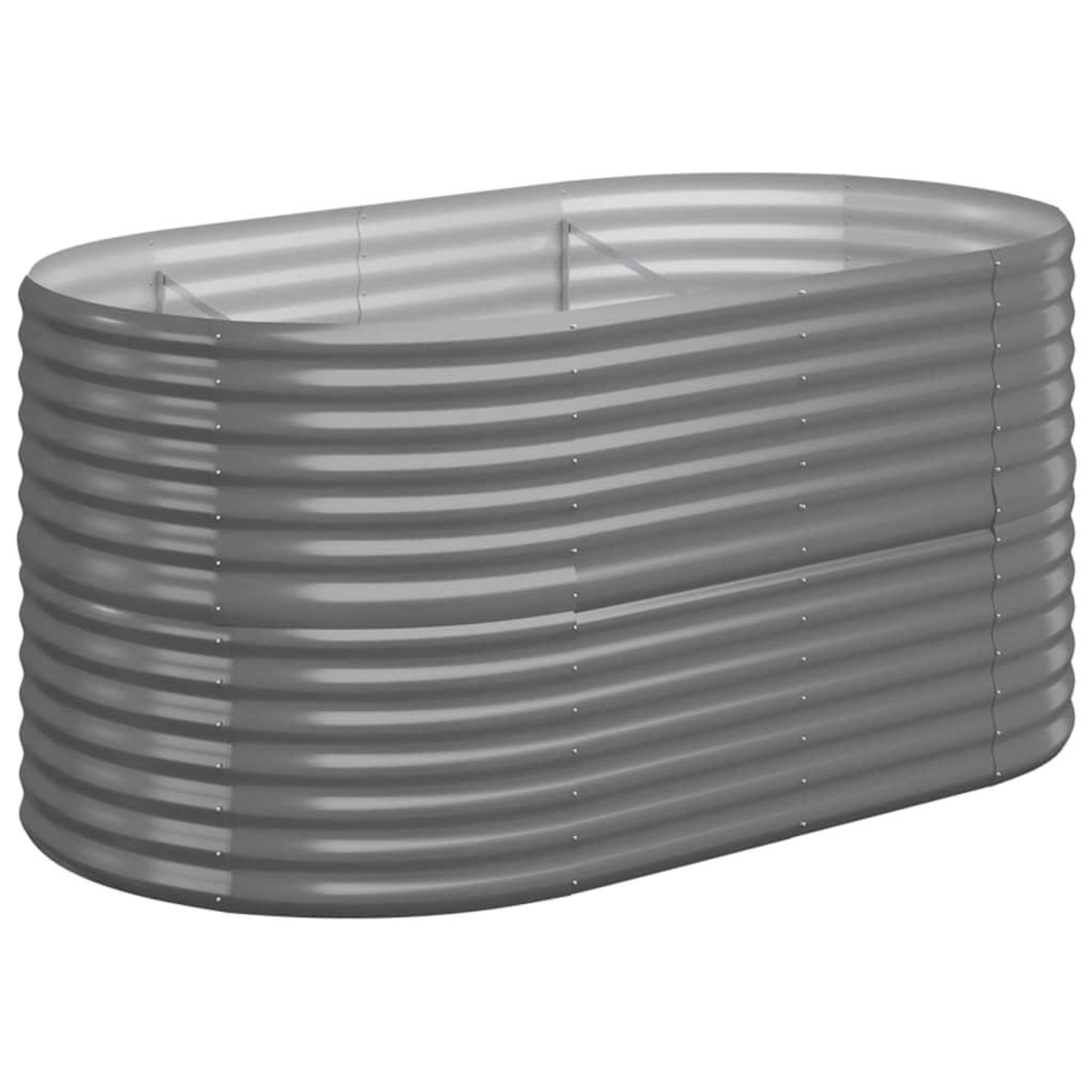 Voir la diapositive 2 : VIDAXL Lit sureleve de jardin Acier enduit de poudre 152x80x68 cm gris