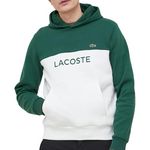 Lacoste Sweat à Capuche /Blanc Homme Lacoste SH8366. Coloris disponibles : Vert