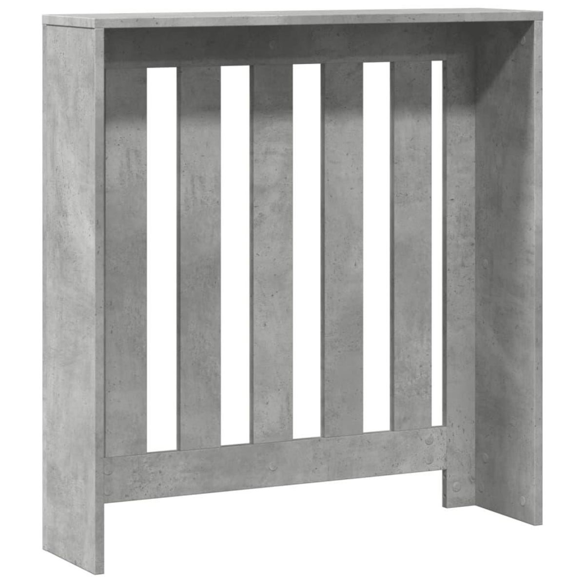 VIDAXL Cache-radiateur gris beton 78x20x82 cm bois d'ingenierie