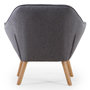 Voir la diapositive 3 : Paris Prix Fauteuil Scandinave Matelassé  Taon  83cm Gris