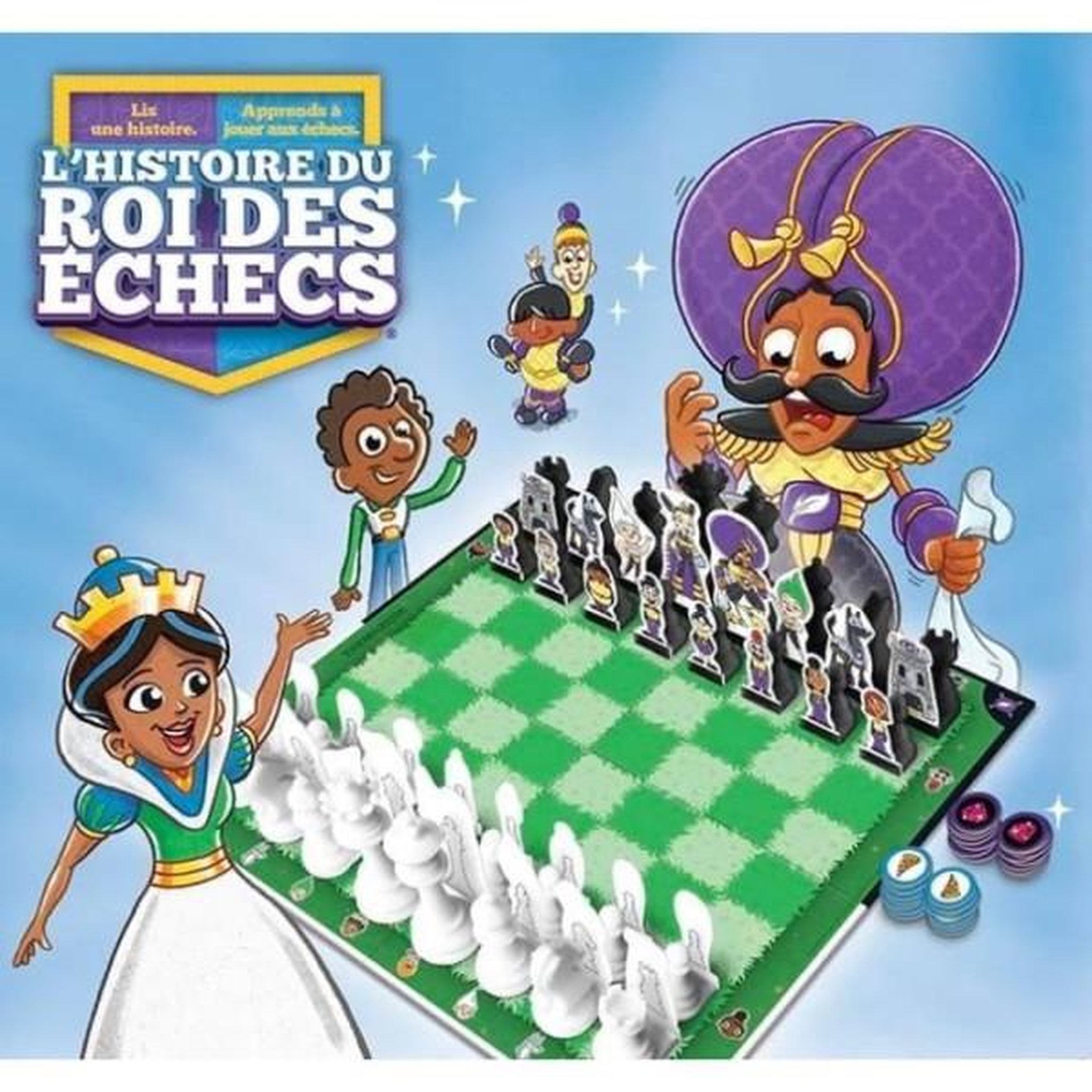 Voir la diapositive 3 : Megableu L'HISTOIRE DU ROI DES ECHECS - MEGABLEU - Jeu d'apprentissage