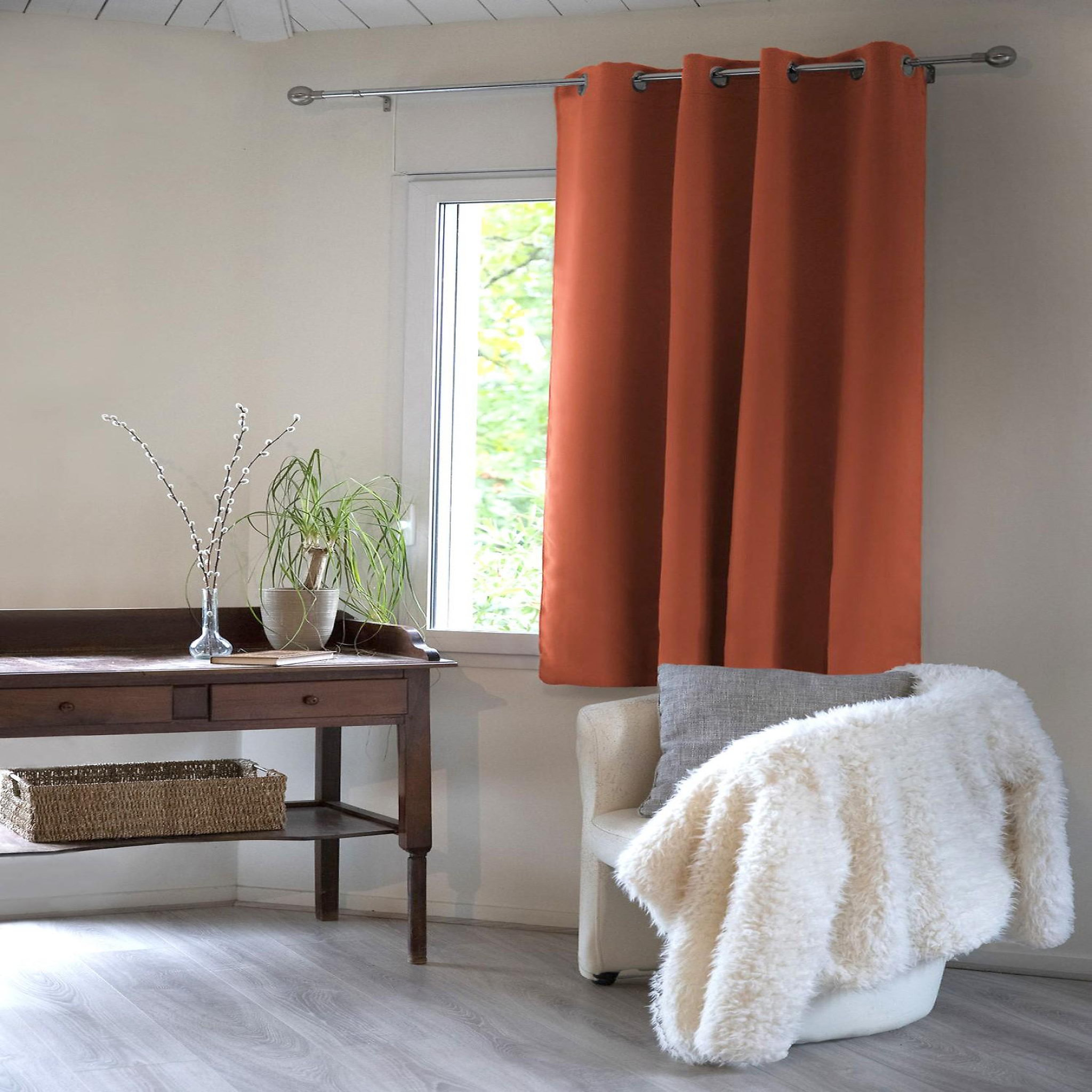 Voir la diapositive 1 : Home collection Rideau occultant 100%polyester