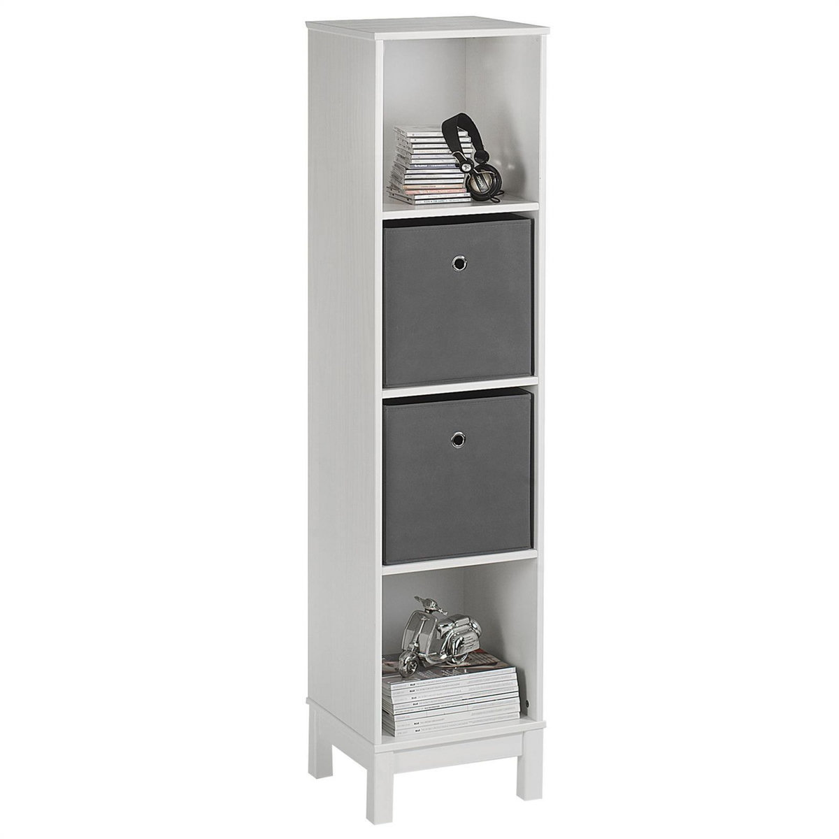 IDIMEX Etagère 4 casiers en pin LOGO