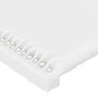 Voir la diapositive 5 : VIDAXL Tete de lit avec oreilles Blanc 83x16x78/88 cm Similicuir