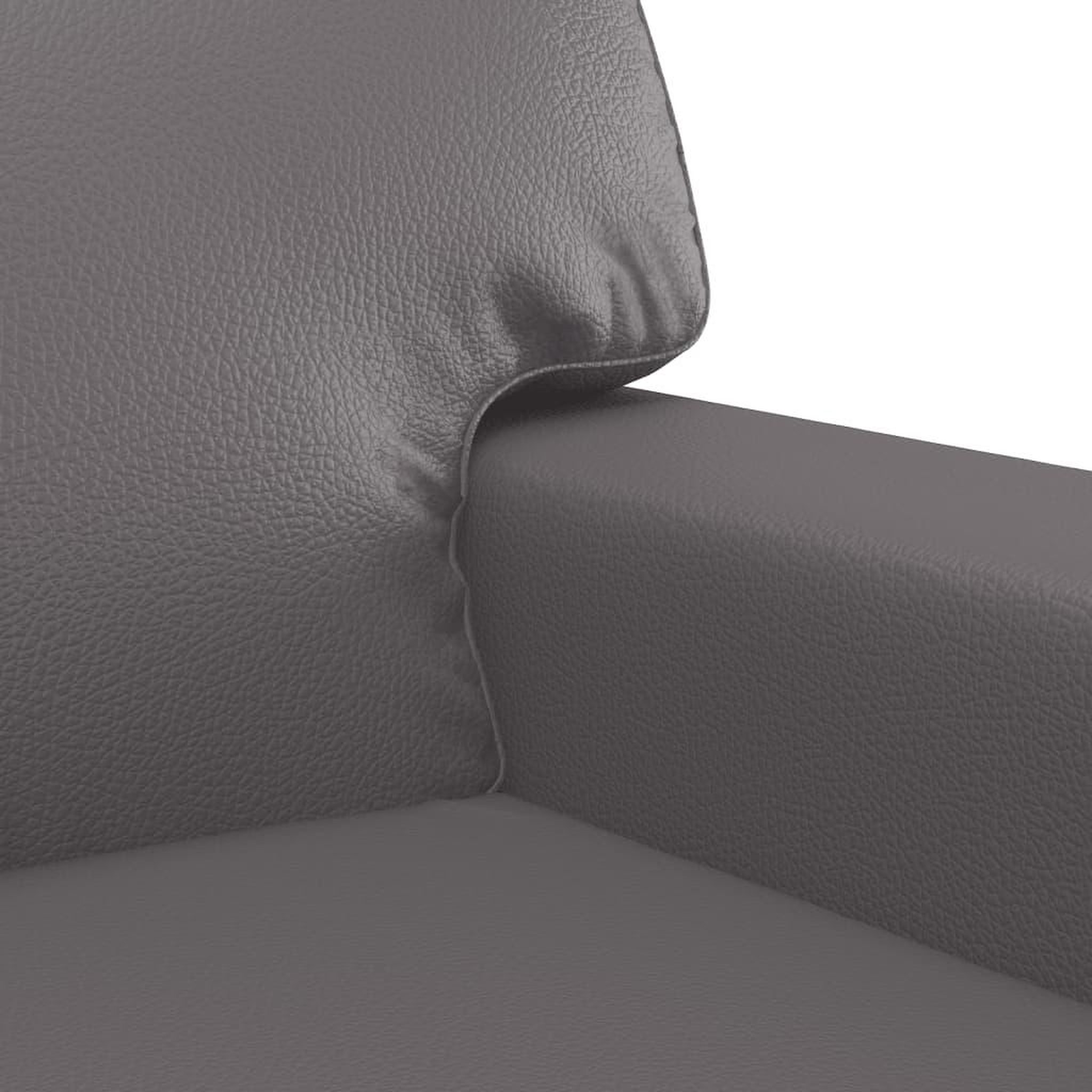 Voir la diapositive 5 : VIDAXL Ensemble de canapes 2 pcs avec coussins gris similicuir