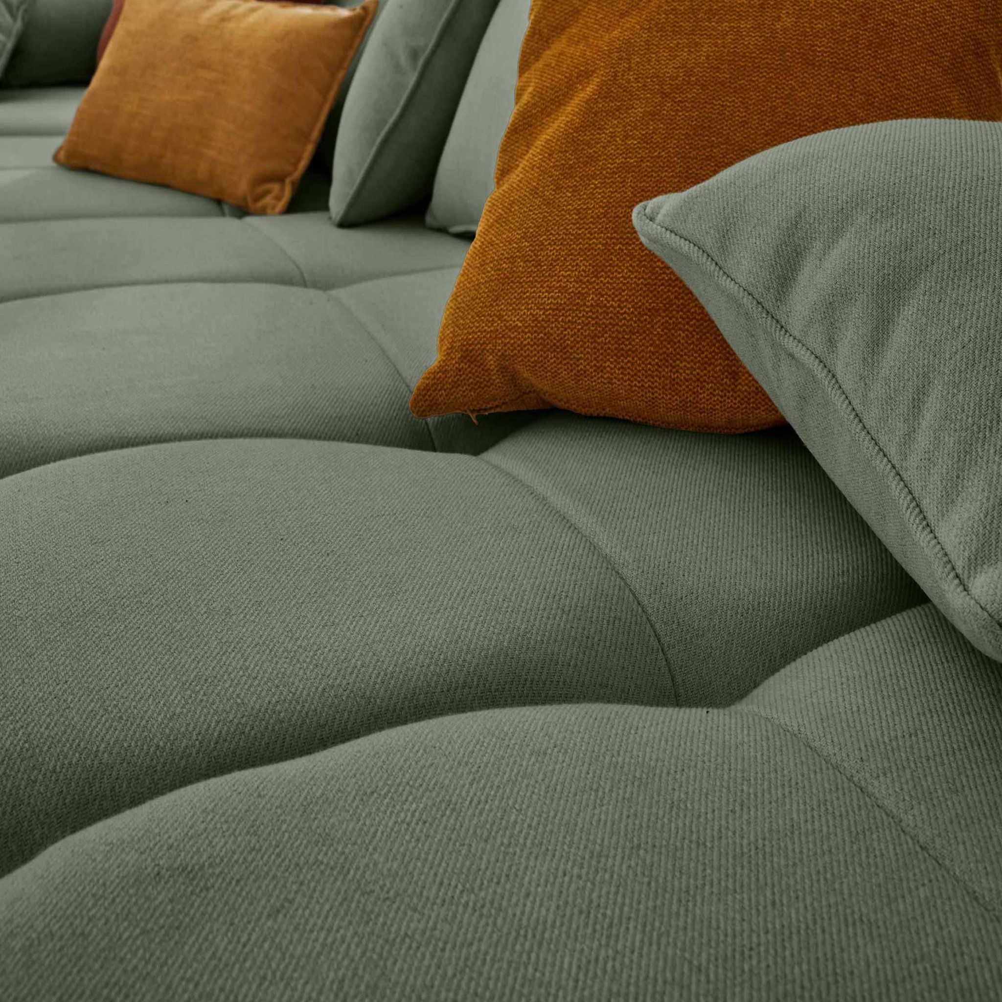 Voir la diapositive 2 : LISA DESIGN Caracas - canapé modulable d'angle gauche - 4 places - en tissu