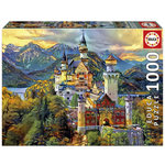 EDUCA Puzzle 1000 p - Chateau de Neuschwanstein Dream City Art