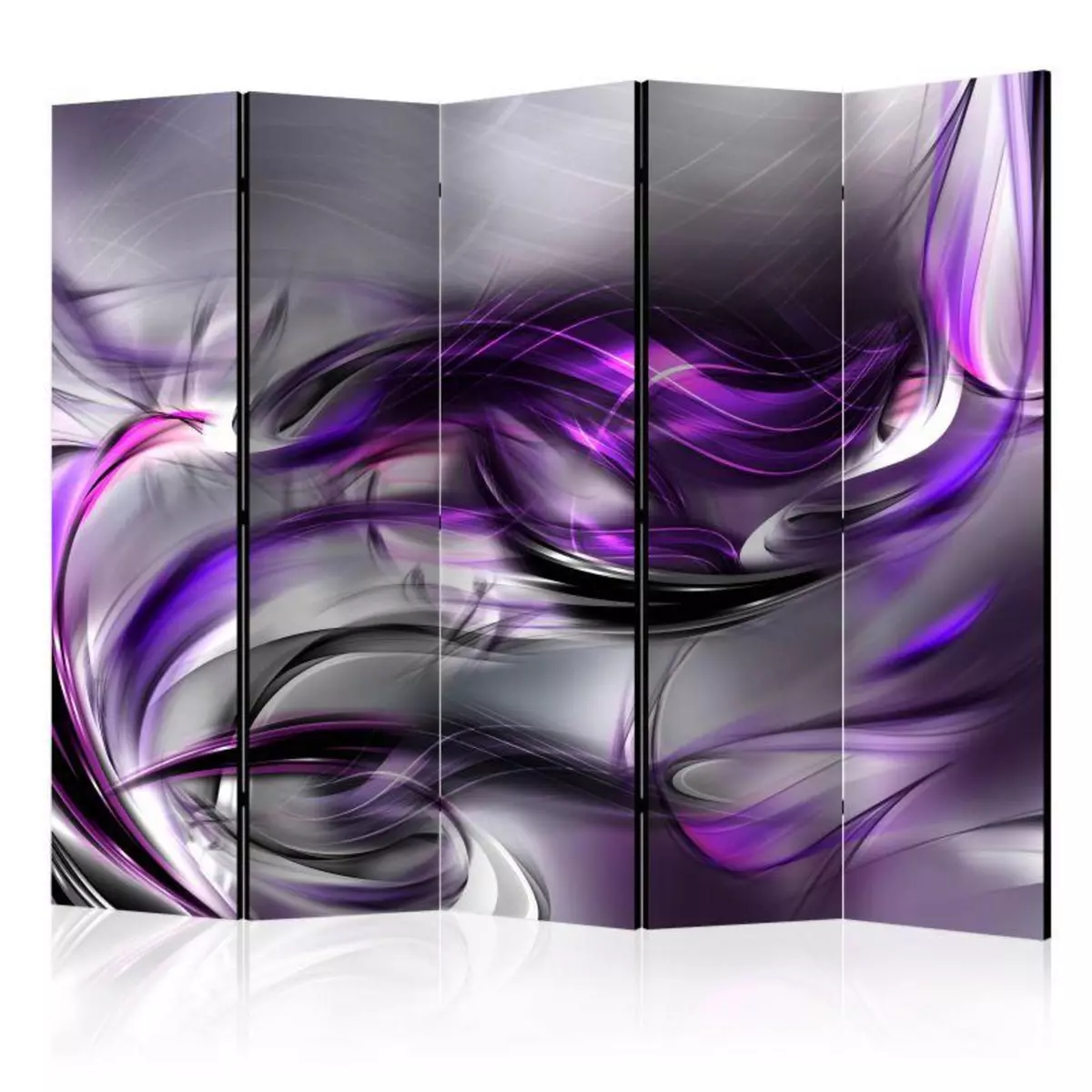 Paris Prix Paravent 5 Volets  Purple Swirls  172x225cm