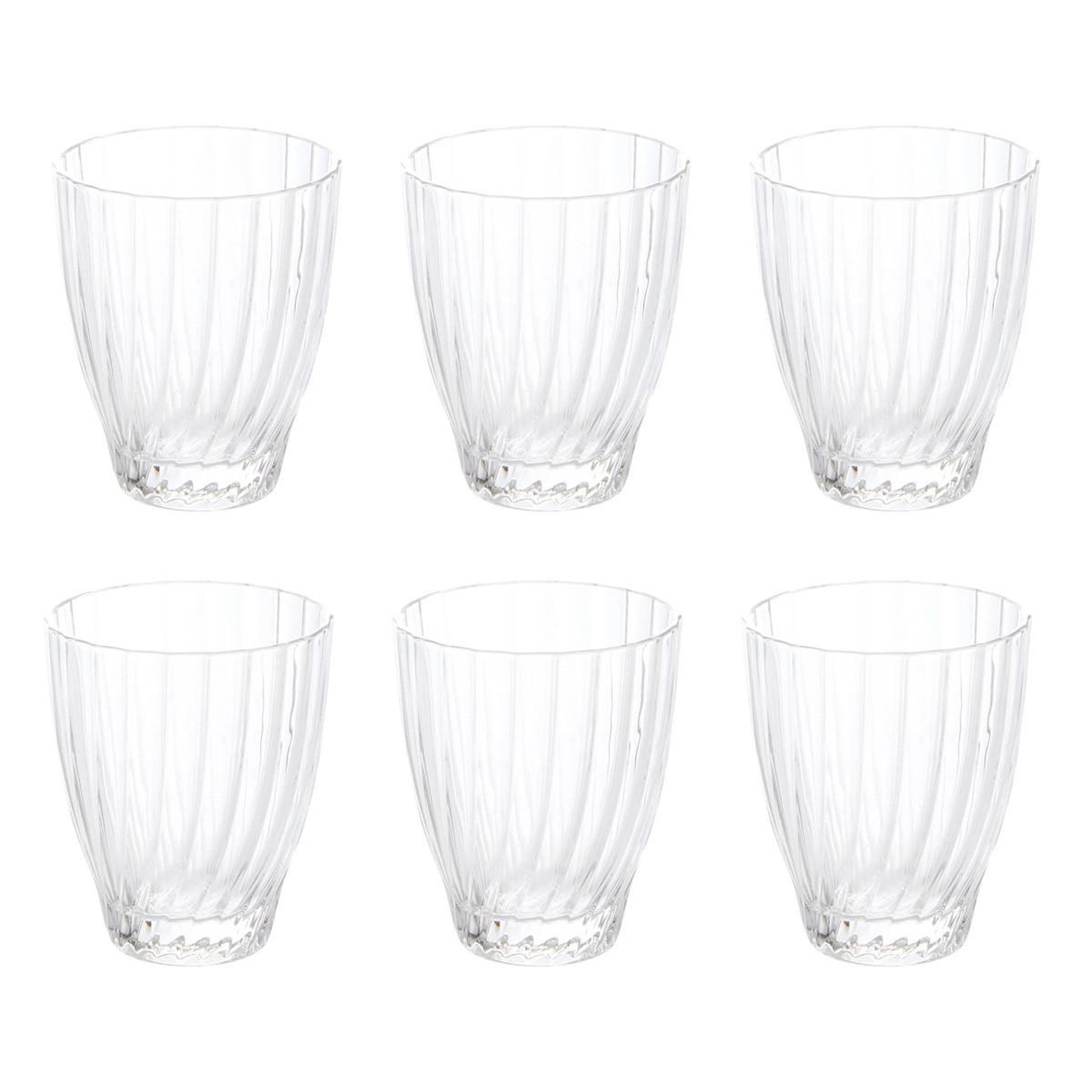 SECRET DE GOURMET Lot de 6 verres bas  margeau  29cl transparent