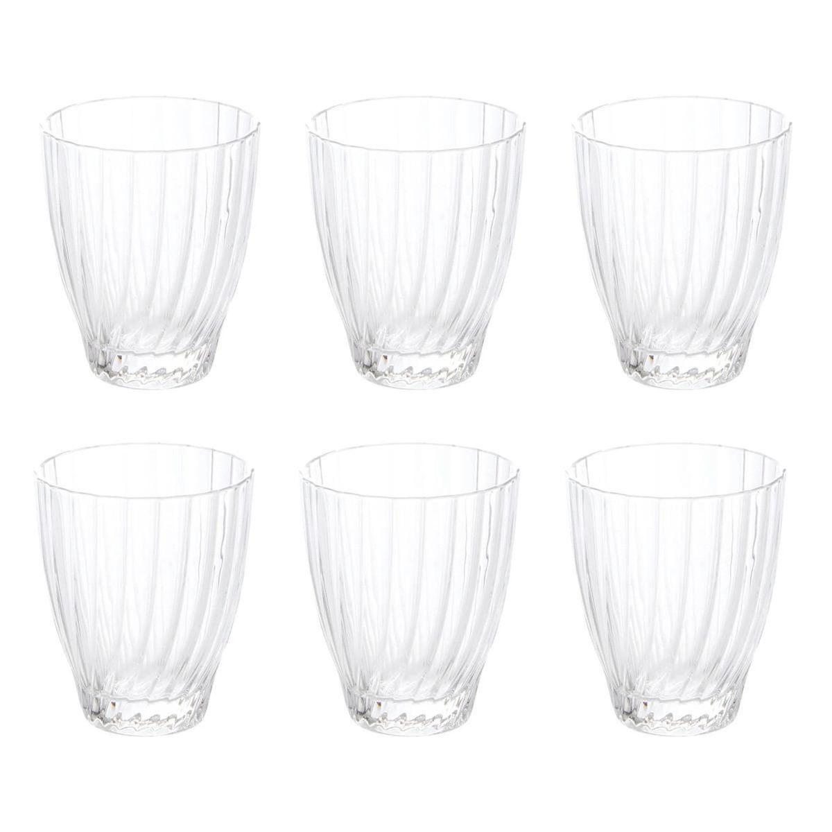 SECRET DE GOURMET Lot de 6 Gobelets Bas  Margeau  29cl Transparent