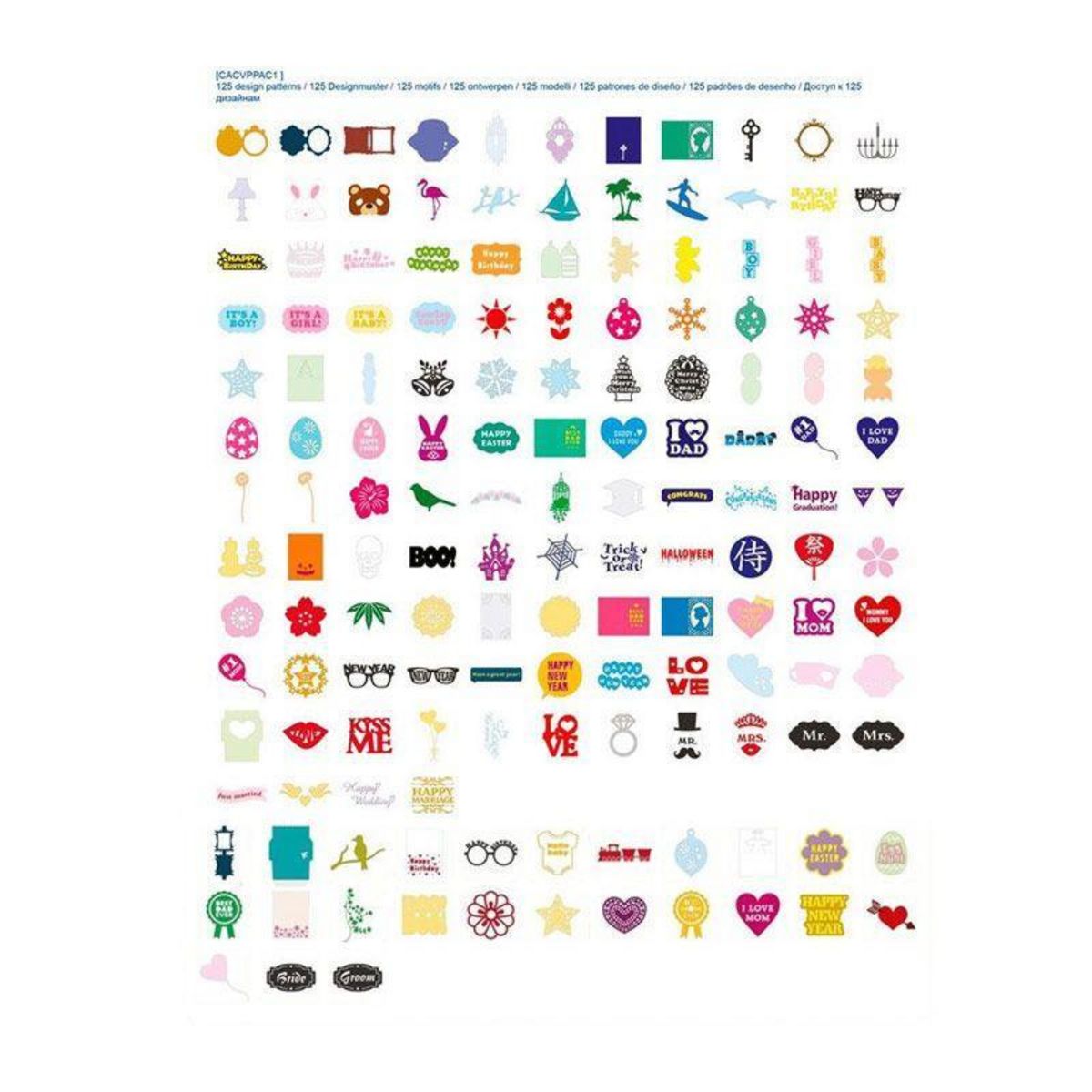 Brother 2 Canvas pour ScanNCut - Pack Premium 1 & 2 - 150 motifs