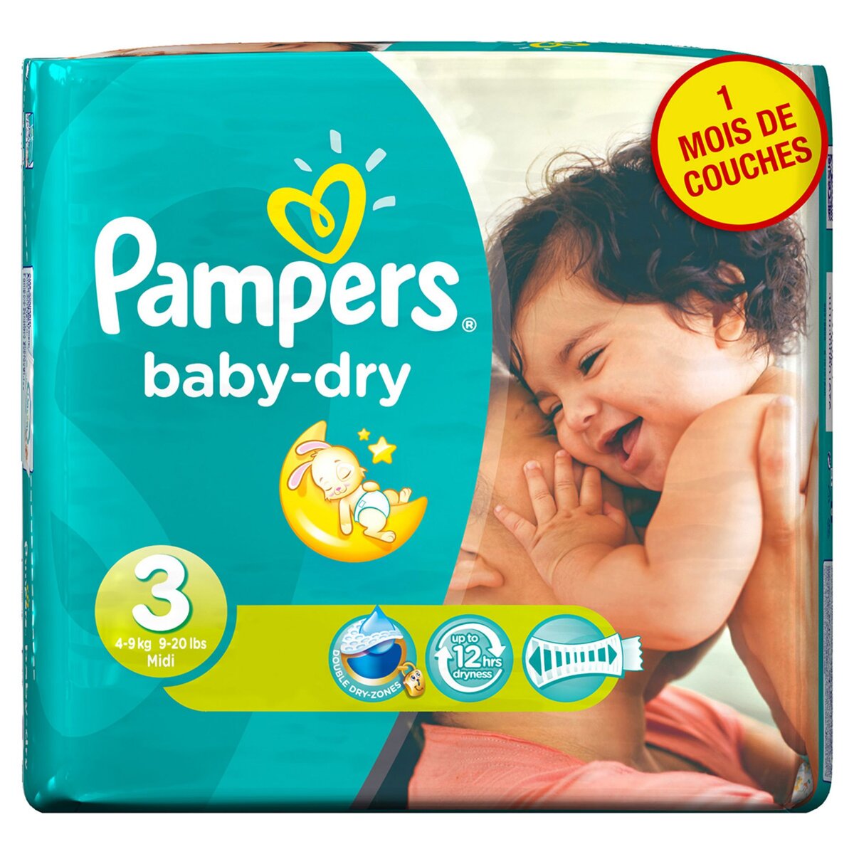 PAMPERS Couches Pack Economique X198 Taille 3 (4-9 kg)