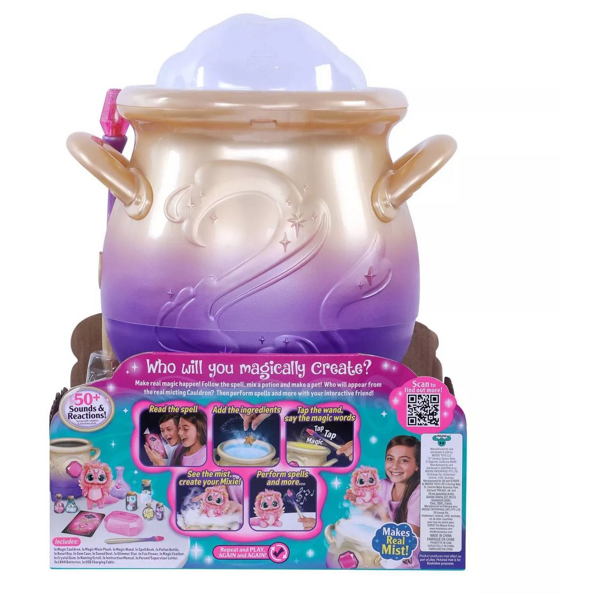 MOOSE TOYS Magic Mixies Chaudron magique rose
