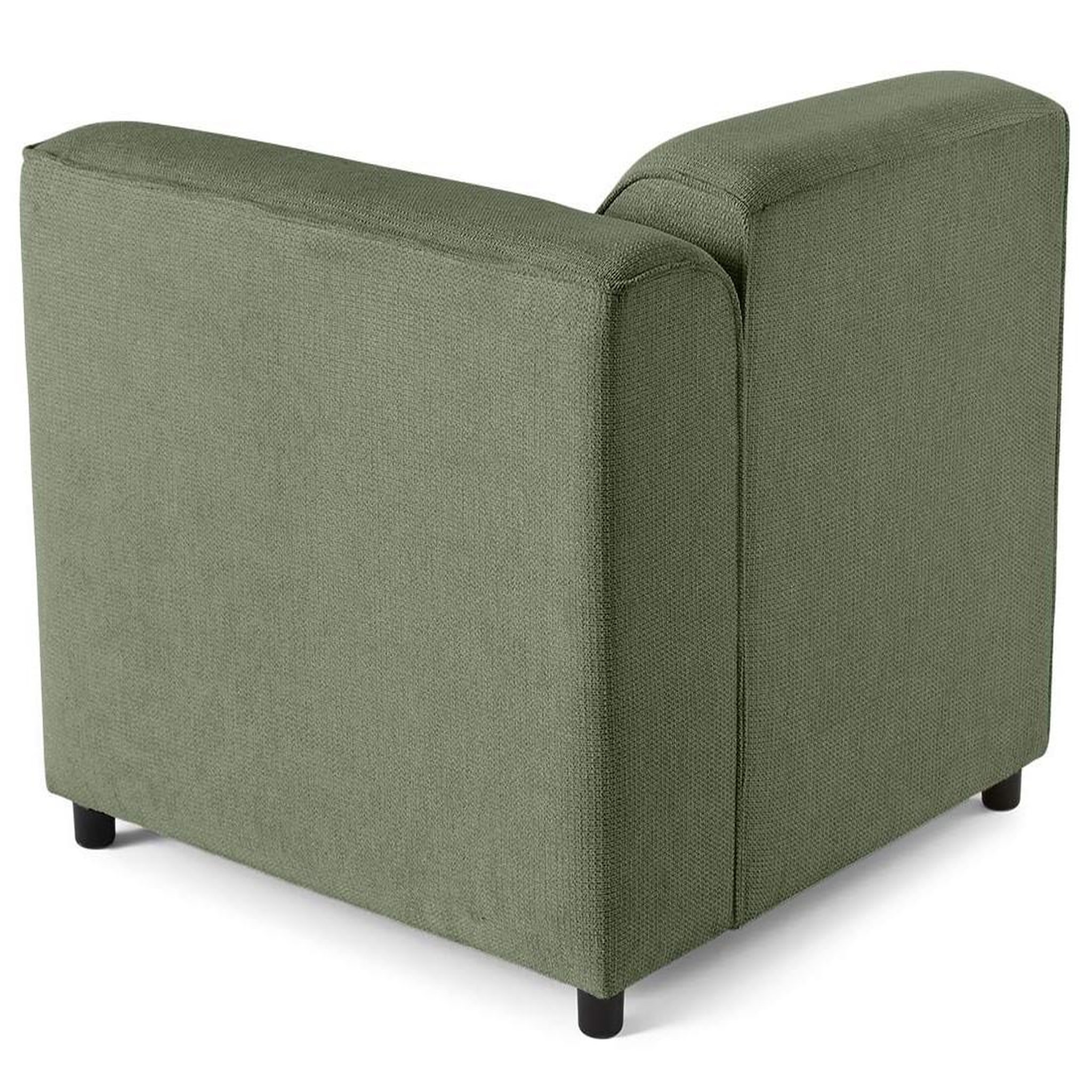 Voir la diapositive 5 : LISA DESIGN Suaro - module d'assise d'angle droit en tissu texturé