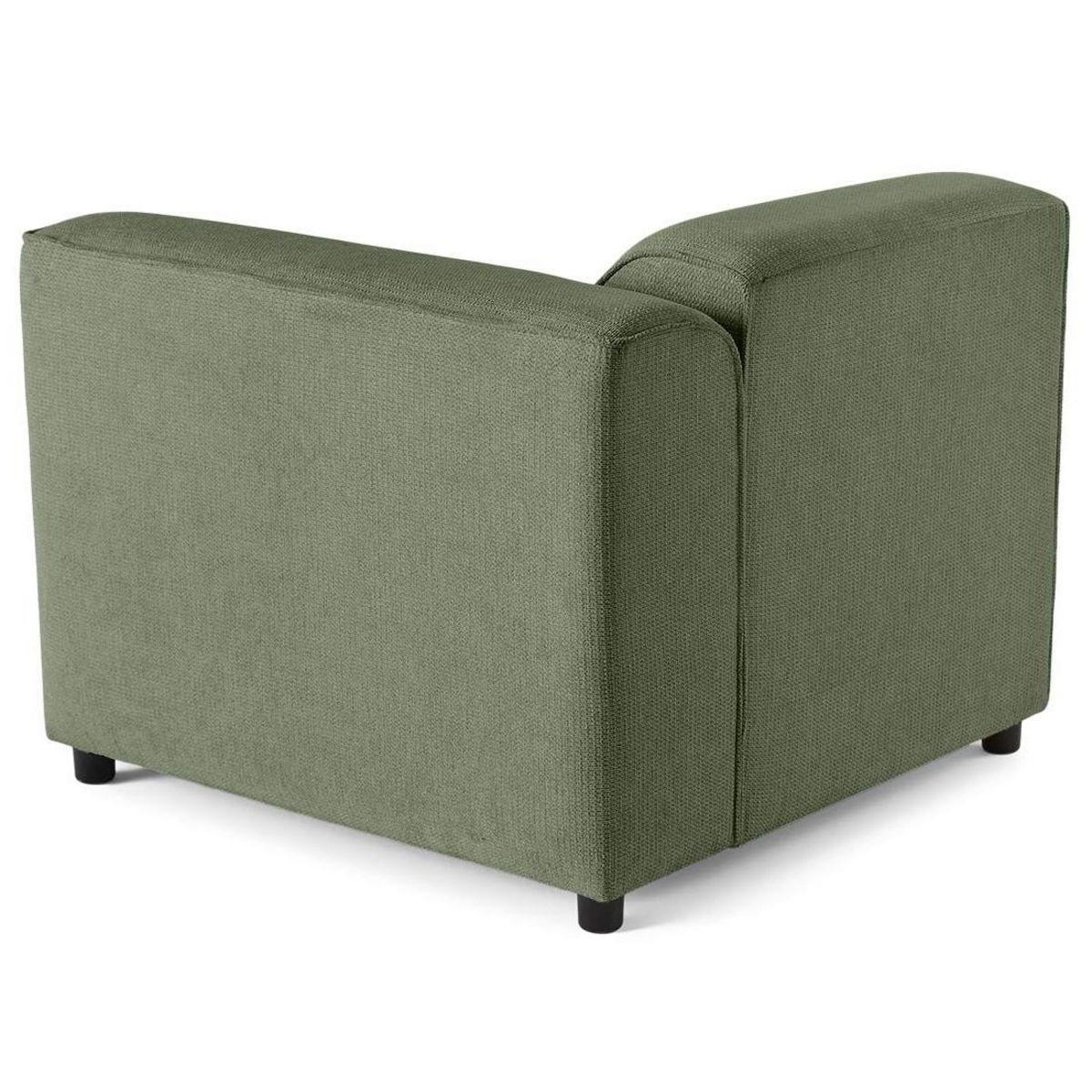 LISA DESIGN Suaro - module d'assise d'angle droit en tissu texturé