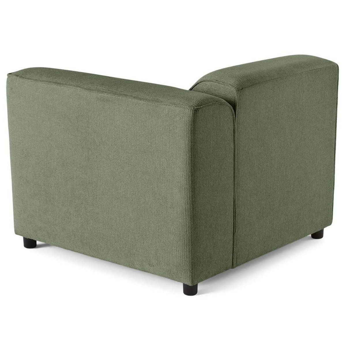 LISA DESIGN Suaro - module d'assise d'angle droit en tissu texturé