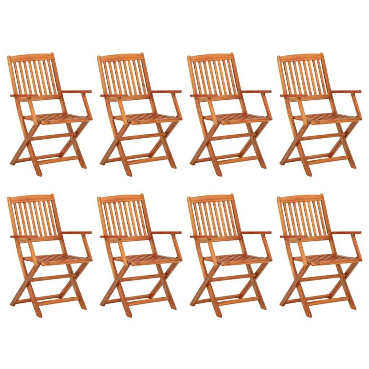 VIDAXL Ensemble a manger de jardin 9 pcs bois massif d'acacia
