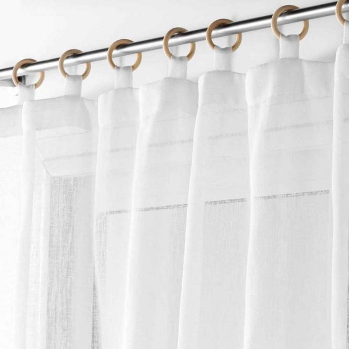Paris Prix Rideau Voilage à Œillets  Minalisa  140x240cm Blanc