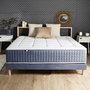 Voir la diapositive 6 : IDLITERIE Ensemble Matelas Ressort 7 zones + Mémoire de forme + Sommier KING STYLE + couette + oreillers - Fabriqué en France - 160 x 200 cm