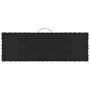 VIDAXL Coussins de plancher de palette 3 pcs Noir Coton