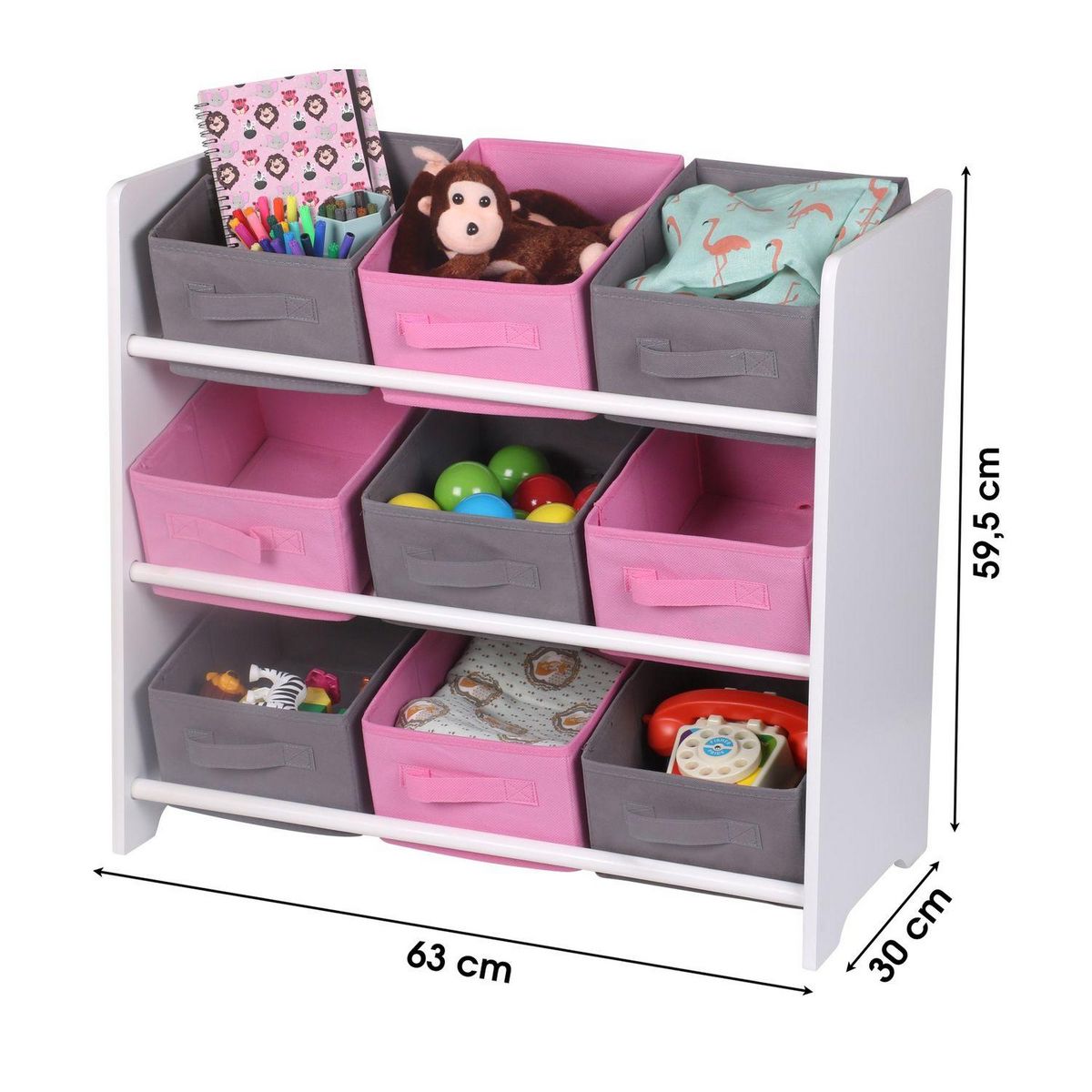 DIVERS Meuble de rangement enfant 9 Paniers