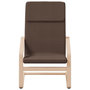 Voir la diapositive 4 : VIDAXL Chaise de relaxation avec repose-pied Marron fonce Tissu