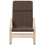 Voir la diapositive 4 : VIDAXL Chaise de relaxation avec repose-pied Marron fonce Tissu