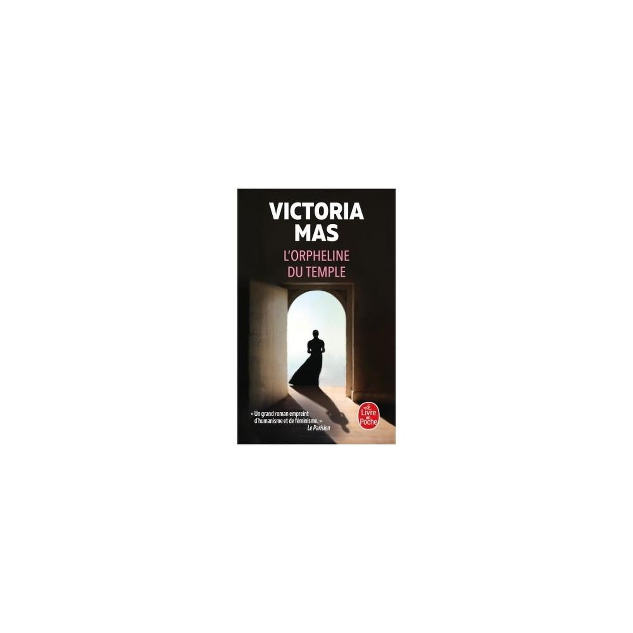 Roman historique en livre de poche l'orpheline du temple, victoria mas