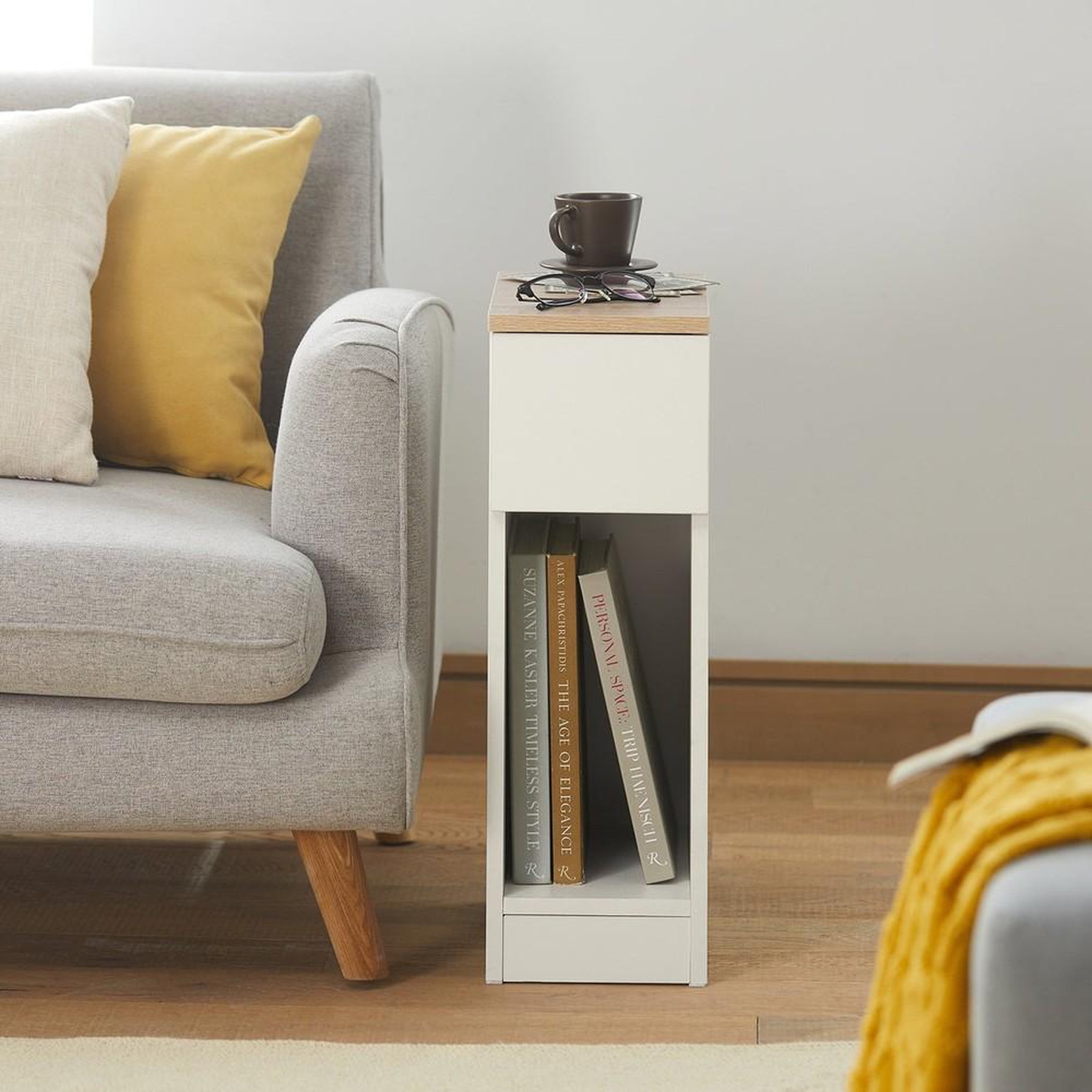 Voir la diapositive 2 : SOBUY SoBuy - Lot De 2 Tables De Chevet à 1 tiroir - Minimaliste - FBT111X2