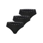 FILA Lot de 3 culottes femme Uni. Coloris disponibles : Noir