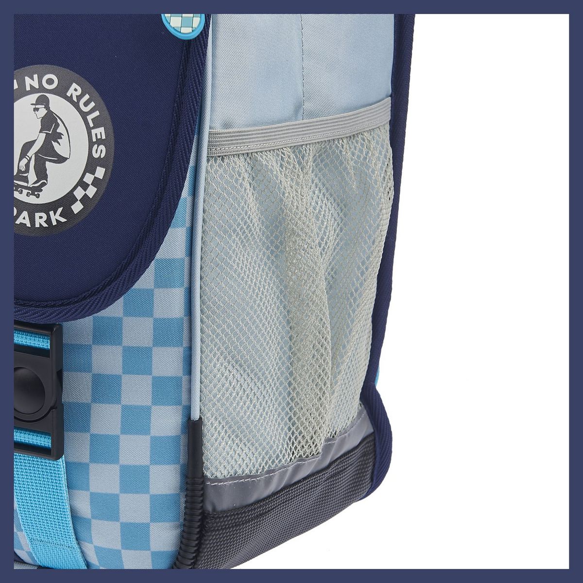 AUCHAN Cartable 41 cm bleu SKATE