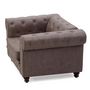 Voir la diapositive 3 : Paris Prix Fauteuil Design  Chesterfield  110cm Marron Vintage