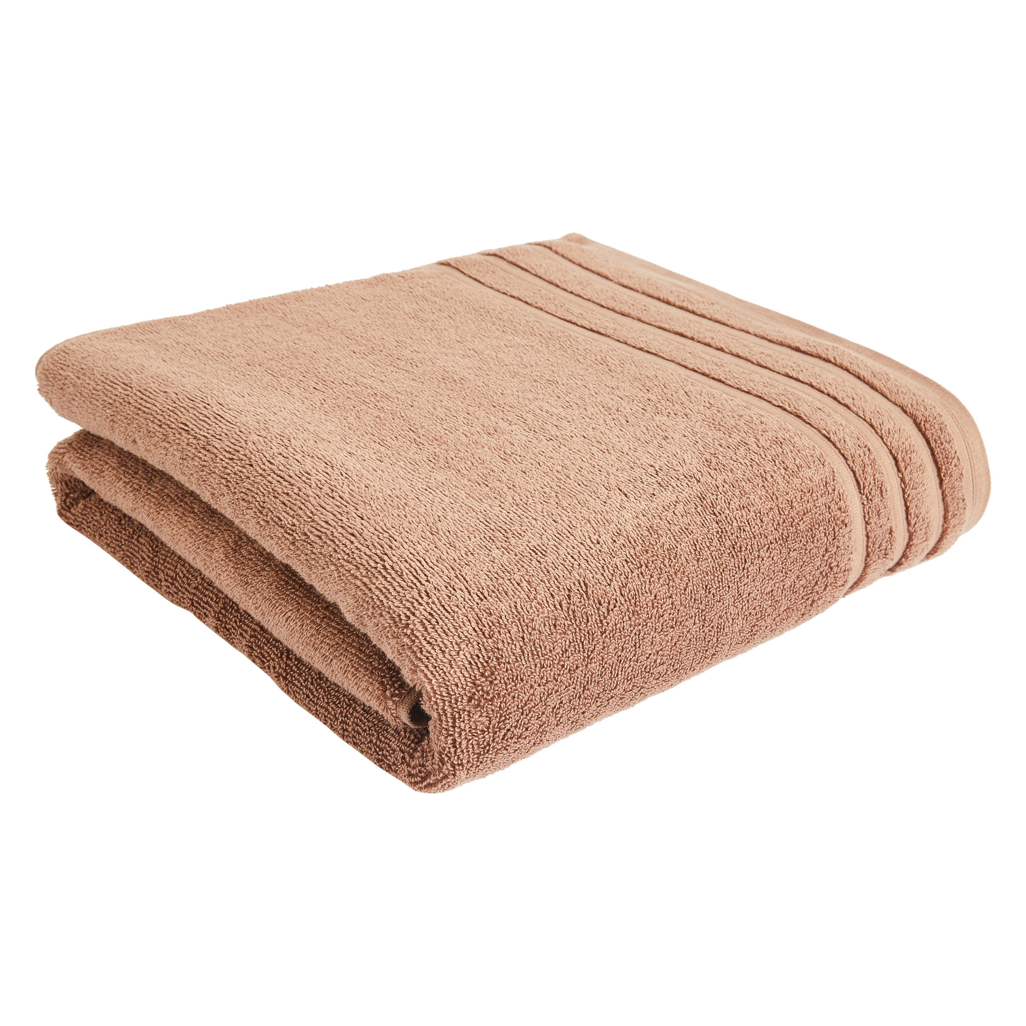 Voir la diapositive 1 : ACTUEL  Serviette de toilette unie en coton bouclé 500 gr/m2