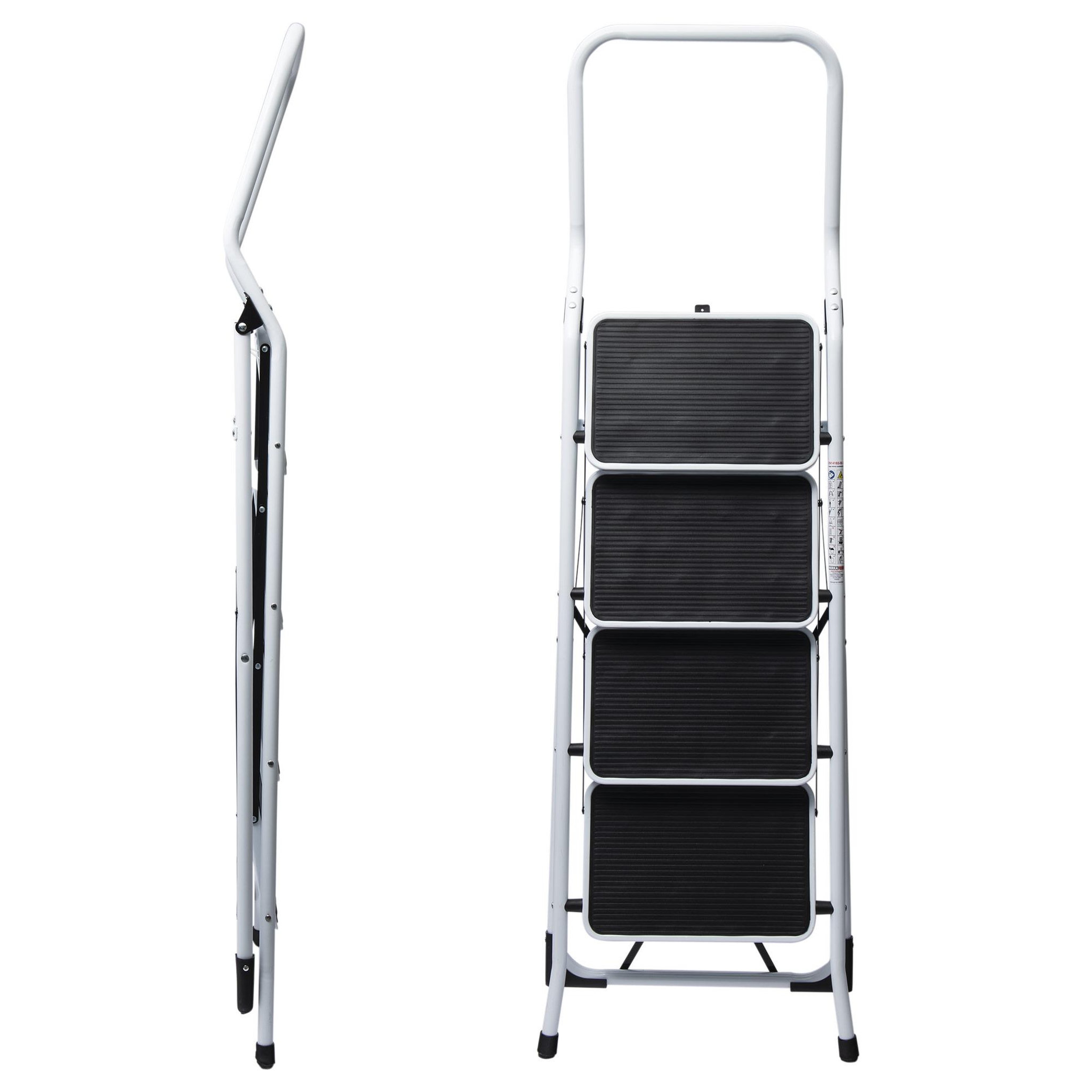 Voir la diapositive 4 : WERKAPRO Marchepied 4 marches securité pliable WERKA PRO