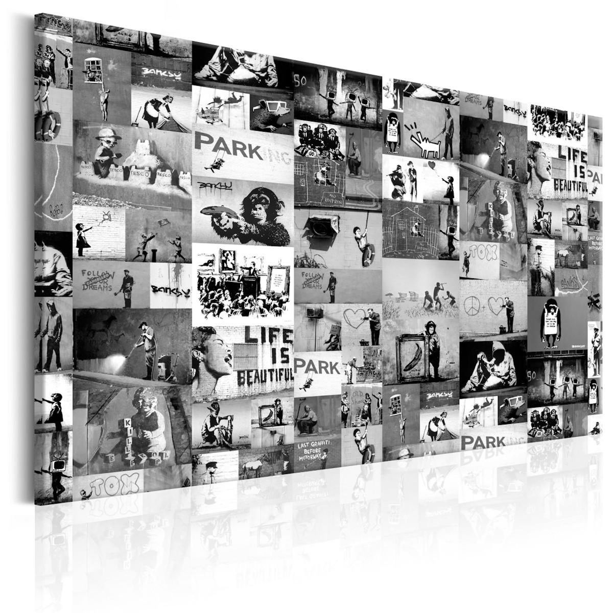 Paris Prix Tableau Imprimé  Banksy - Graffiti Collage II