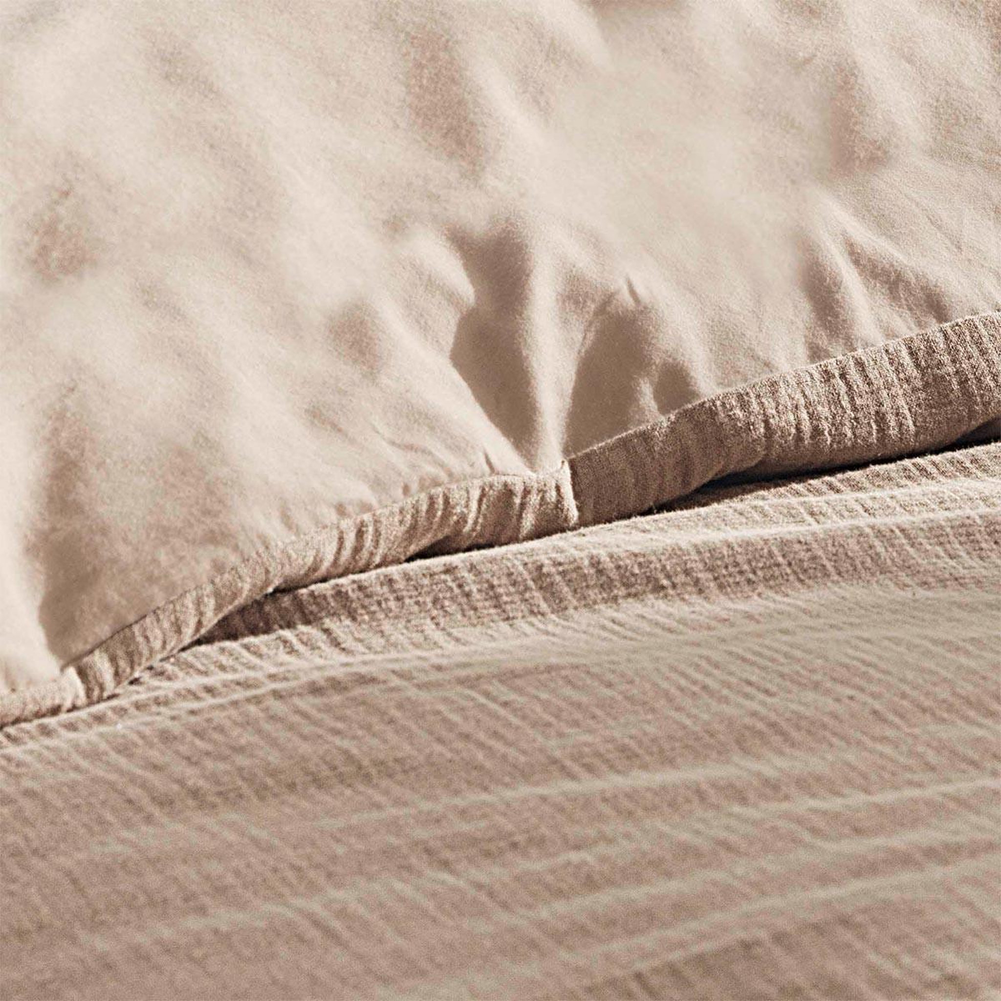 Voir la diapositive 2 : Douceur d'Intérieur Parure de Lit 2 Pièces  Angélia  140x200cm Sable