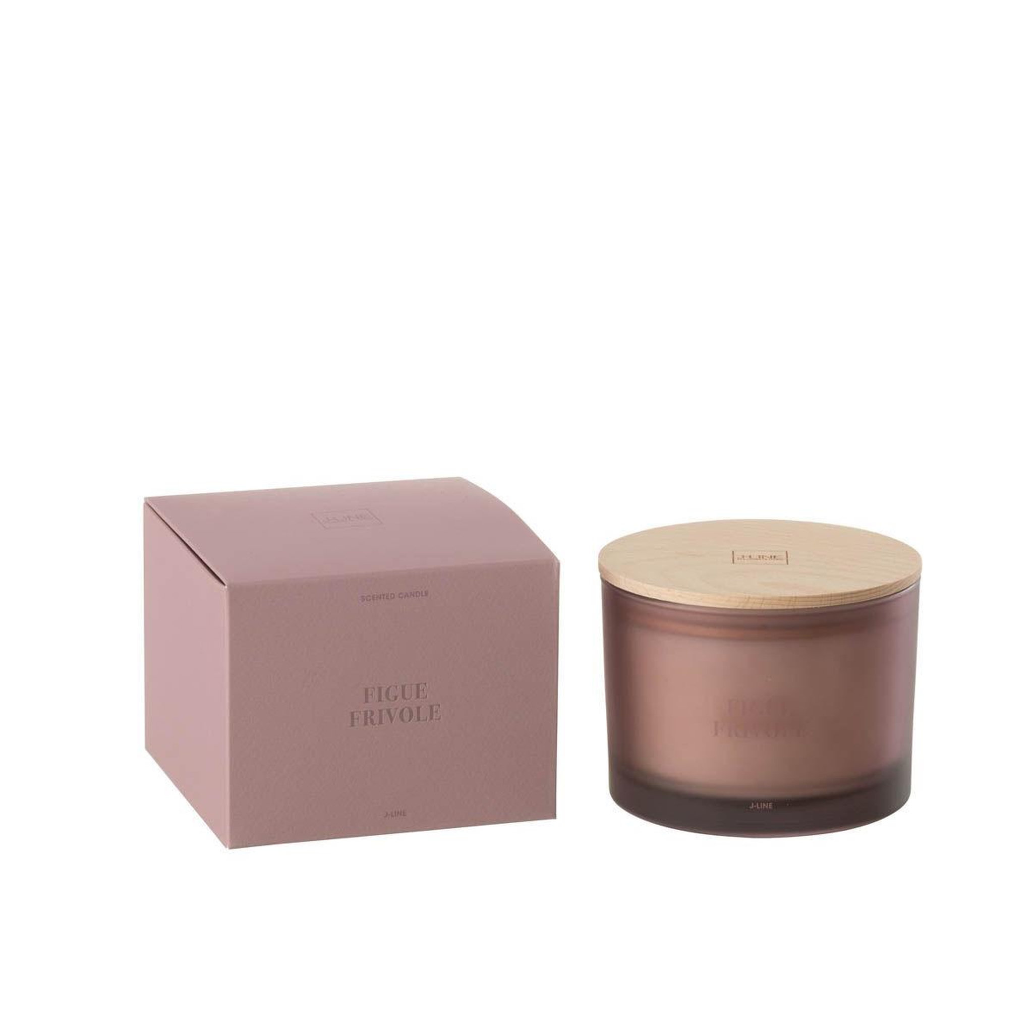 Voir la diapositive 2 : J-LINE Bougie parfumée  accords essentiels  10cm figue frivole