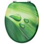 Voir la diapositive 5 : VIDAXL Sieges de toilette avec couvercle 2 pcs MDF Vert Gouttes d'eau