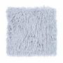 Voir la diapositive 4 : ATMOSPHERA Coussin fourrure poils longs Jae - L. 45 x l. 45 cm - Gris