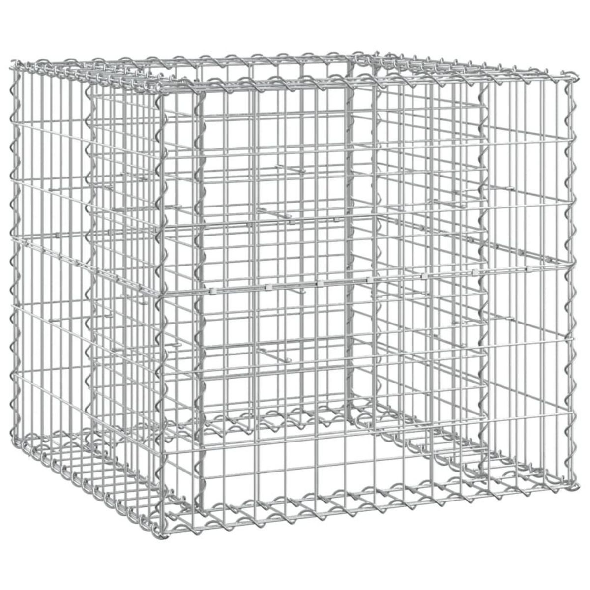 VIDAXL Banc de jardin avec panier en gabion bois massif de douglas