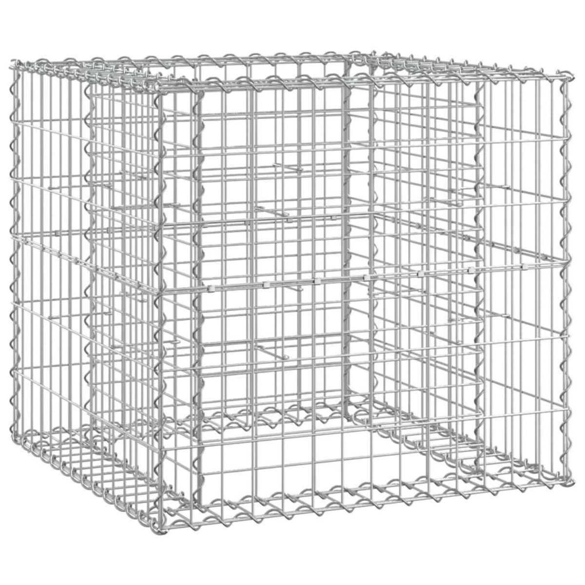 VIDAXL Banc de jardin avec panier en gabion bois massif de douglas